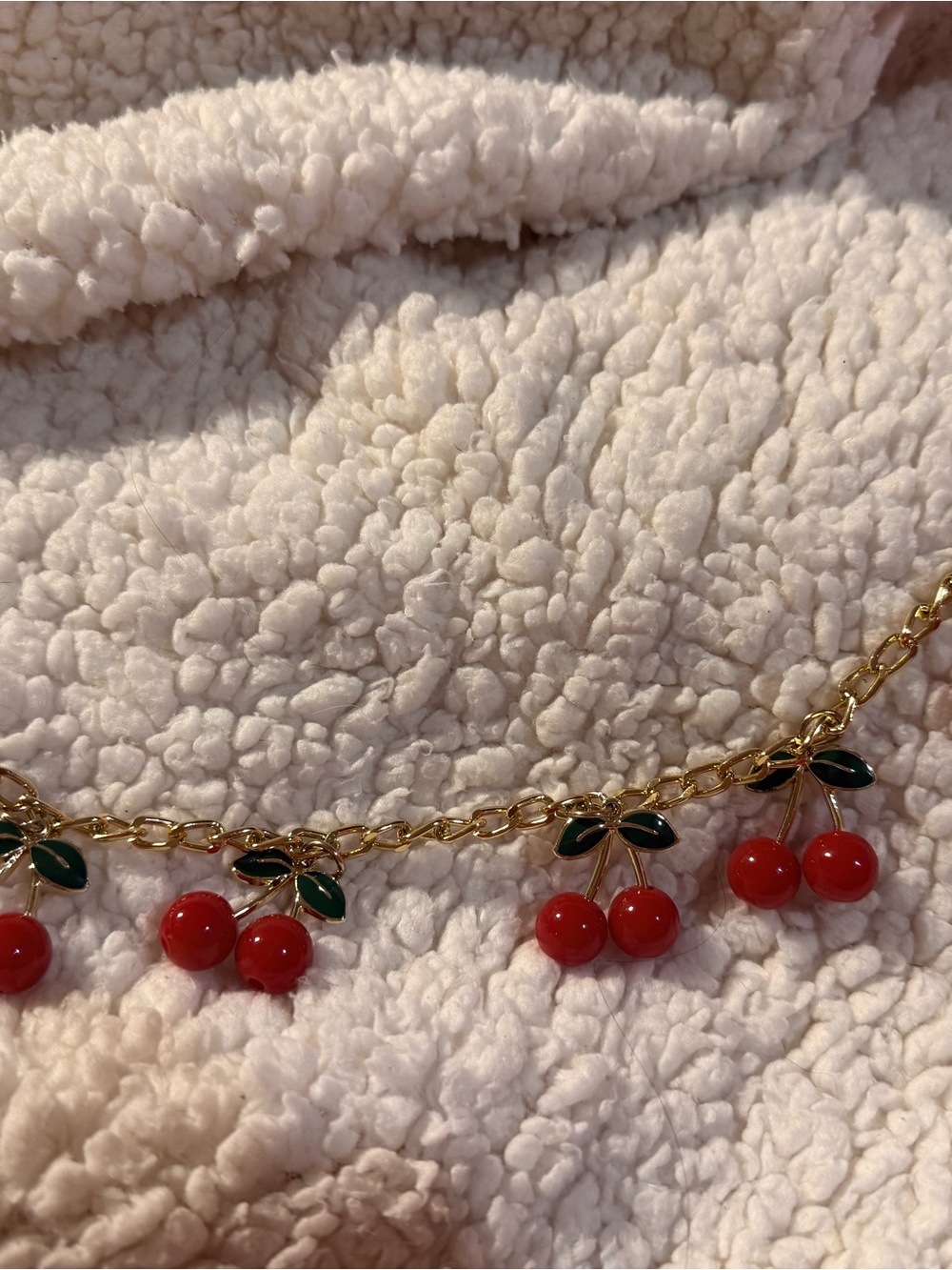 Gold Cherry 🍒 bag chain/charm
